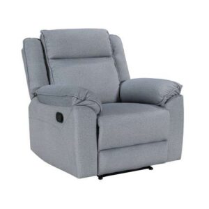 RECLINER VELARO GREY SUEDE FABRIC